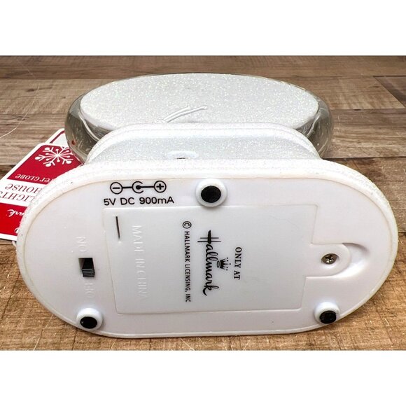 Hallmark Dancing Lights Holiday House Lighted Water Globe Changes Colors - Picture 6 of 9